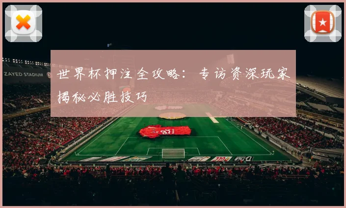 世界杯押注全攻略：专访资深玩家揭秘必胜技巧